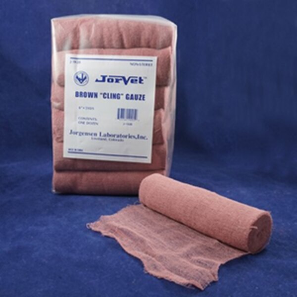 BROWN CLING GAUZE, 6 IN X 5 YARDS| HSB Veterinary Supply